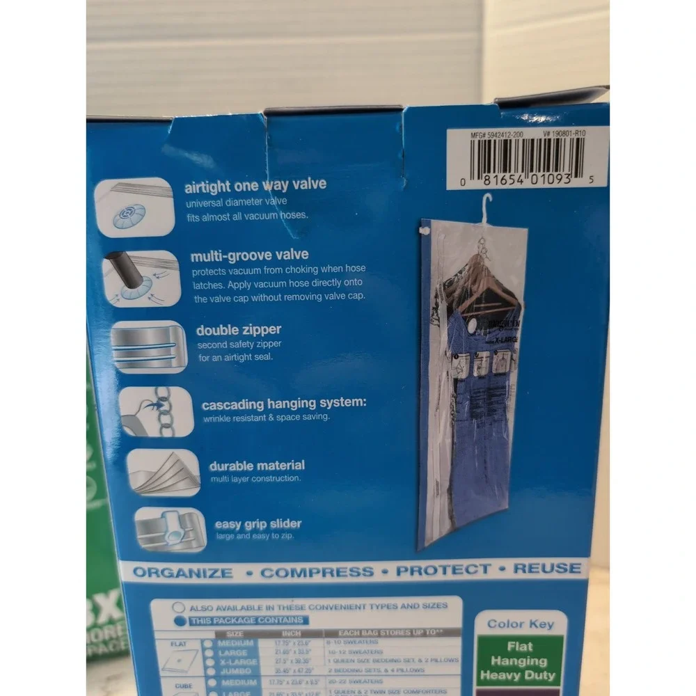 Magicbag  Instant Space Saver Storage - X-Large Hanging - Set of 3 Bags - READ